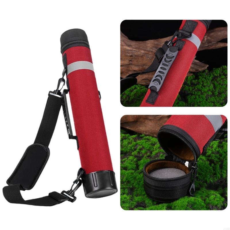 Fishing Equipment Fly - 24BD tragbare Fliegen-Angelrute-Hülle, Angelruten-Röhrenhülle, wasserdicht, für