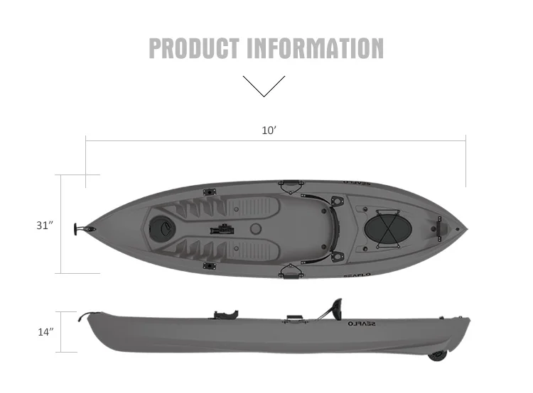 10ft 1 Person hdpe Plastik boo – Fishing Equipment Us Bewertung und Preis