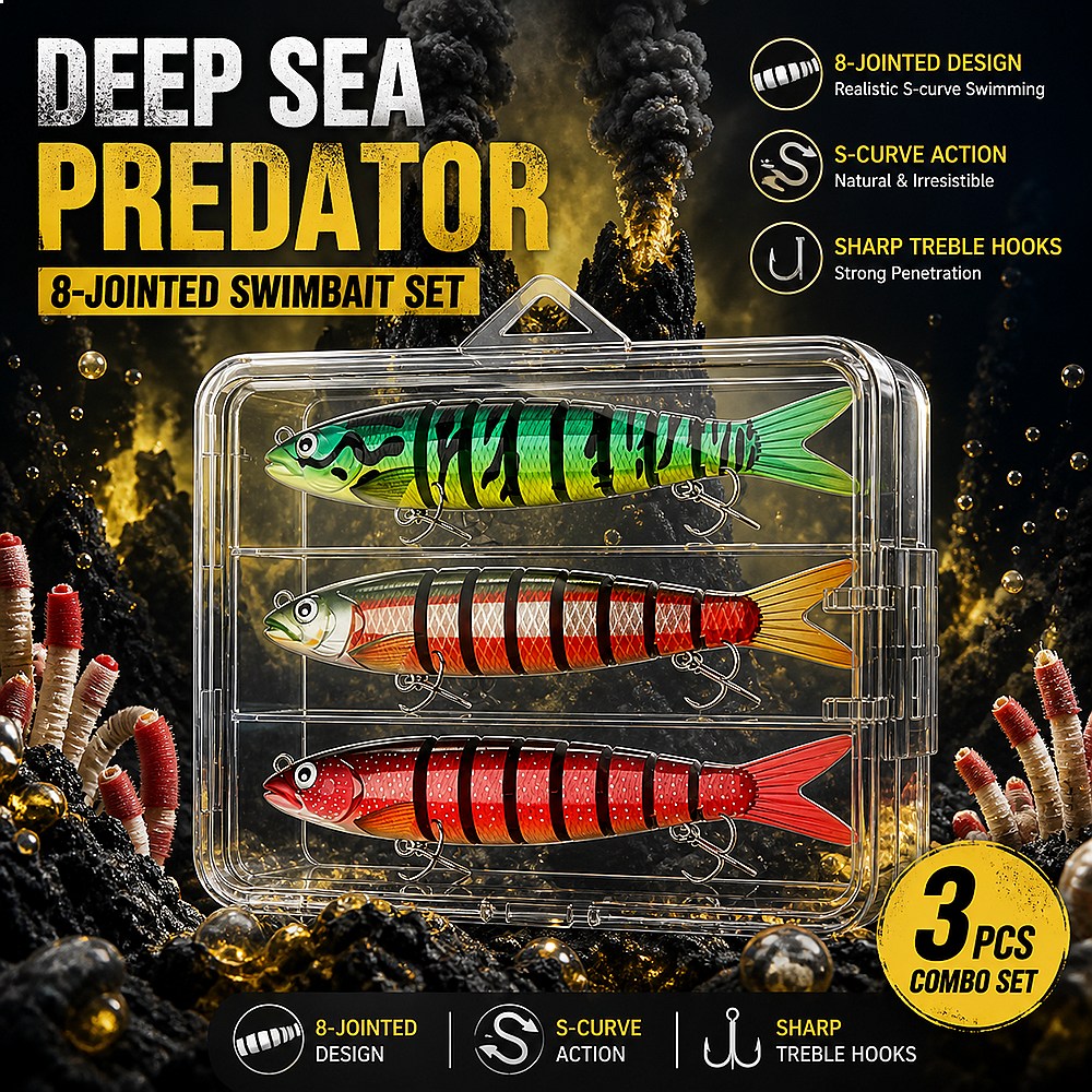 YQCCK 3 Stück 8-Gelenk-Swimbai – Fishing Hook Bewertung und Preis